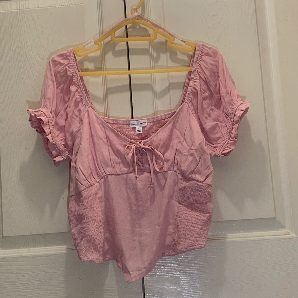 Love on a Hanger Blush Textured Top